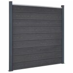 Vidaxl - ensemble de panneaux de cl�ture gris 180x186 cm wpc