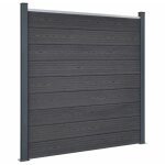 Vidaxl - ensemble de panneaux de cl�ture gris 180x186 cm wpc
