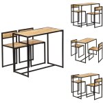 Vidaxl - ensemble de salle � d�ner 3 pcs bois de manguier solide - ensemble de salle � manger - meuble ...