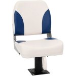 Vidaxl - ensemble de si�ges de bateau pliables 2 pcs bleu et blanc