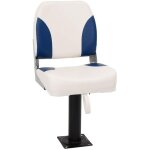 Vidaxl - ensemble de si�ges de bateau pliables 2 pcs bleu et blanc