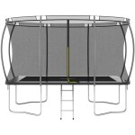 Vidaxl - ensemble de trampoline rectangulaire 335x244x90 cm 150 kg