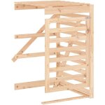 Vidaxl - extension d'abri pour poubelle sur roulettes bois massif pin 914733