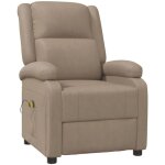 Fauteuil de massage cappuccino similicuir