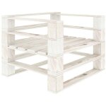 Vidaxl - fauteuil palette de jardin bois blanc