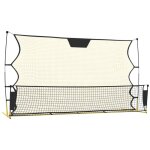 Filet de rebond de football noir / jaune 183x85x120 cm polyester