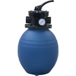 Vidaxl - filtre � sable pour piscine avec vanne 4 positions bleu 300 mm