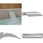 Fontaine de piscine argent 45x26x13 cm acier inoxydable - fontaine de piscine - fontaines de piscine ...