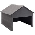 Vidaxl - garage pour tondeuse à gazon gris 80x80x70 cm wpc Vidaxl - garage pour tondeuse à gazon gris 80x80x70 cm wpc
