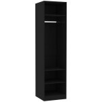 Vidaxl - garde - robe noir 50x50x200 cm bois d'ing�nierie