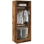 Vidaxl - garde - robe vieux bois 80x50x200 cm bois d'ing�nierie