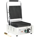 Vidaxl - grill pour panini rainur� acier inoxydable 1800 w 31x30, 5x20 cm