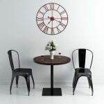 Horloge murale métal 58 cm rouge vidaxl Horloge murale métal 58 cm rouge vidaxl