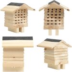 Htel d'abeilles bois de sapin massif 22x20x20 cm - maison  abeilles - htel  abeilles - abri  abeilles ...