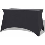 Housses extensibles pour table 2 pcs 120x60, 5x74 cm anthracite