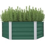 Jardini�re 129 x 129 x 46 cm cm acier galvanis� vert