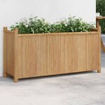 Vidaxl ? jardini�re en bambou 100x30x50 cm ? finition naturelle ? design sur�lev� pour protection des ...