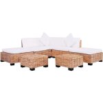 Vidaxl - jeu de canap�s 18 pcs rotin naturel