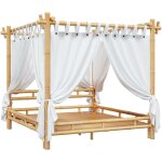 Vidaxl - lit à baldaquin 180x200 cm bambou Vidaxl - lit à baldaquin 180x200 cm bambou