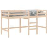 Lit mezzanine enfants échelle 80x200 cm bois pin massif Lit mezzanine enfants échelle 80x200 cm bois pin massif