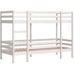 Vidaxl - lit superpos� blanc 90x190 cm bois de pin massif