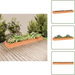 Vidaxl - lit sur�lev� de jardin doublure 240x45x25 cm bois massif sapin - lit sur�lev� - jardin - bac ...