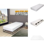 Vidaxl - matelas 80 x 200 cm 7 zones ressort ensach� 20 cm h3 - matelas � ressorts ensach�s - matelas ...