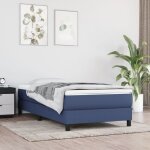 Vidaxl - matelas de lit  ressorts ensachs bleu 120x190x20 cm tissu