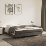 Vidaxl - matelas de lit � ressorts ensach�s gris fonc� 160x200x20 cm