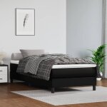 Vidaxl - matelas de lit � ressorts ensach�s noir 120x190x20cm similicuir