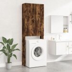 Meuble pour machine � laver ch�ne fum� 64x25, 5x190 cm