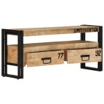Vidaxl - meuble tv 100x30x45 cm bois de manguier massif