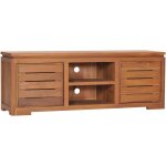 Meuble tv 110x30x40 cm bois de teck massif vidaxl