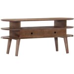 Vidaxl - meuble tv 110x35x50 cm bois d'acacia solide