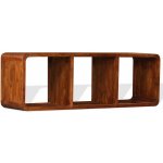 Meuble tv bois massif avec finition miel 120 x 30 x 40 cm vidaxl Meuble tv bois massif avec finition miel 120 x 30 x 40 cm vidaxl