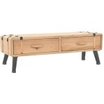 Meuble tv bois de sapin massif 120x33x35 cm vidaxl
