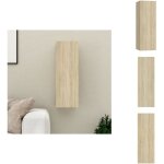 Vidaxl - meuble tv ch�ne sonoma 30, 5x30x90 cm bois d'ing�nierie - meuble tv mural - meuble tv suspendu ...