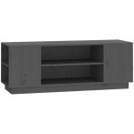Meuble tv gris 110x35x40, 5 cm bois de pin massif