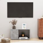Meuble tv gris b�ton 60x24x32 cm bois d'ing�nierie vidaxl