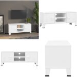 Meuble tv industriel blanc 105x35x42 cm métal - meubles tv - meuble tv industriel - meuble tv blanc - ... Meuble tv industriel blanc 105x35x42 cm métal - meubles tv - meuble tv industriel - meuble tv blanc - ...