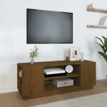 Vidaxl - meuble tv marron miel 110x35x40, 5 cm bois de pin massif