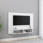 Vidaxl - meuble tv mural blanc 120x23, 5x90 cm bois d'ing�nierie