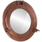 Vidaxl - miroir en forme de hublot mural �38 cm aluminium et verre