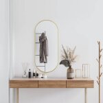Miroir mural doré 100x45 cm ovale vidaxl Miroir mural doré 100x45 cm ovale vidaxl