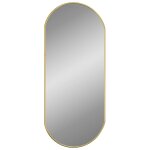 Miroir mural dor� 70x30 cm ovale vidaxl
