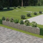 Vidaxl - mur de gabion acier galvanis� 450x30x50 cm