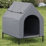 Vidaxl - niche pour chien gris clair tissu oxford et acier Vidaxl - niche pour chien gris clair tissu oxford et acier
