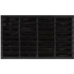 Paillasson rectangulaire 45x75 cm caoutchouc et fibre de coco vidaxl