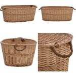 Panier  bois de chauffage poignes de transport 88x57x34 cm - paniers  bois - panier  bches - rangement ...
