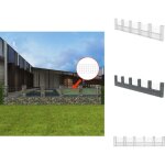 Vidaxl - panier de gabion en forme de u acier galvanis� 570x20x100 cm - panneau de cloture - cl�ture ...
